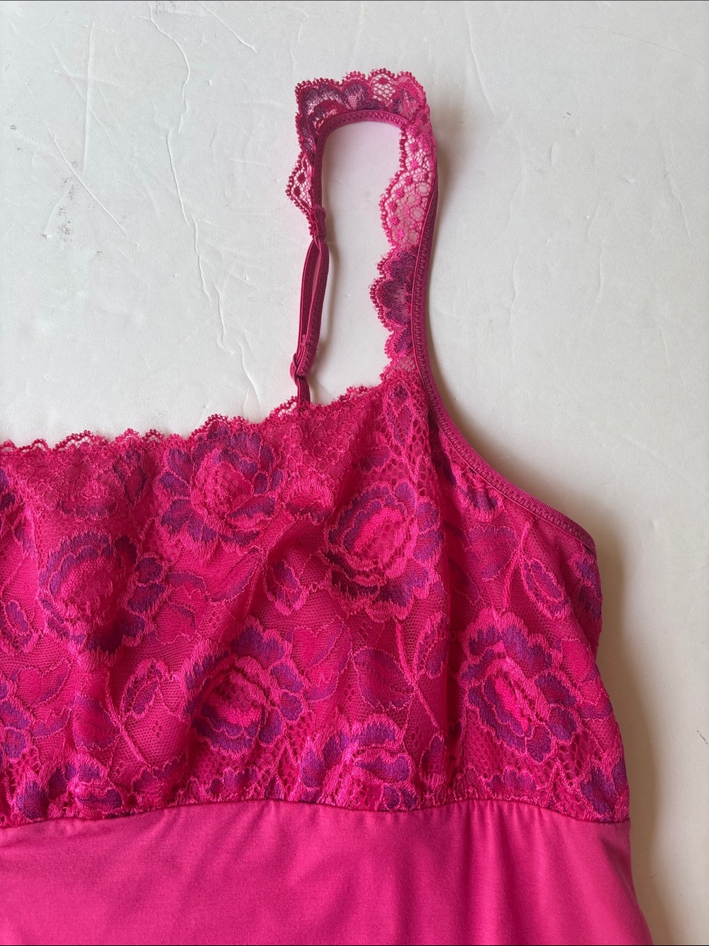 Vintage Y2K Pink Camisole Panty Set Lace Modal Barbie Sexy Milkmaid Babydoll XL - Picture 6 of 17